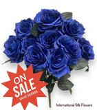 18'' Open Rose Bush ( INT-663-#12Royal Blue )