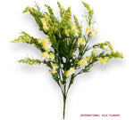 24'' Faux Heather Wild Flower Bush ( FBH197-White )