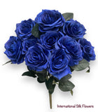 18'' Open Rose Bush ( INT-663-#12Royal Blue )