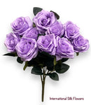 18'' Open Rose Bush ( INT-663-#13 Lavender )